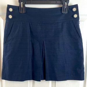 J Crew Navy Sailor Skirt with Pockets